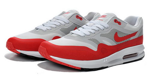 Mens Nike Air Max Lunar 1 Grey Red White Australia
